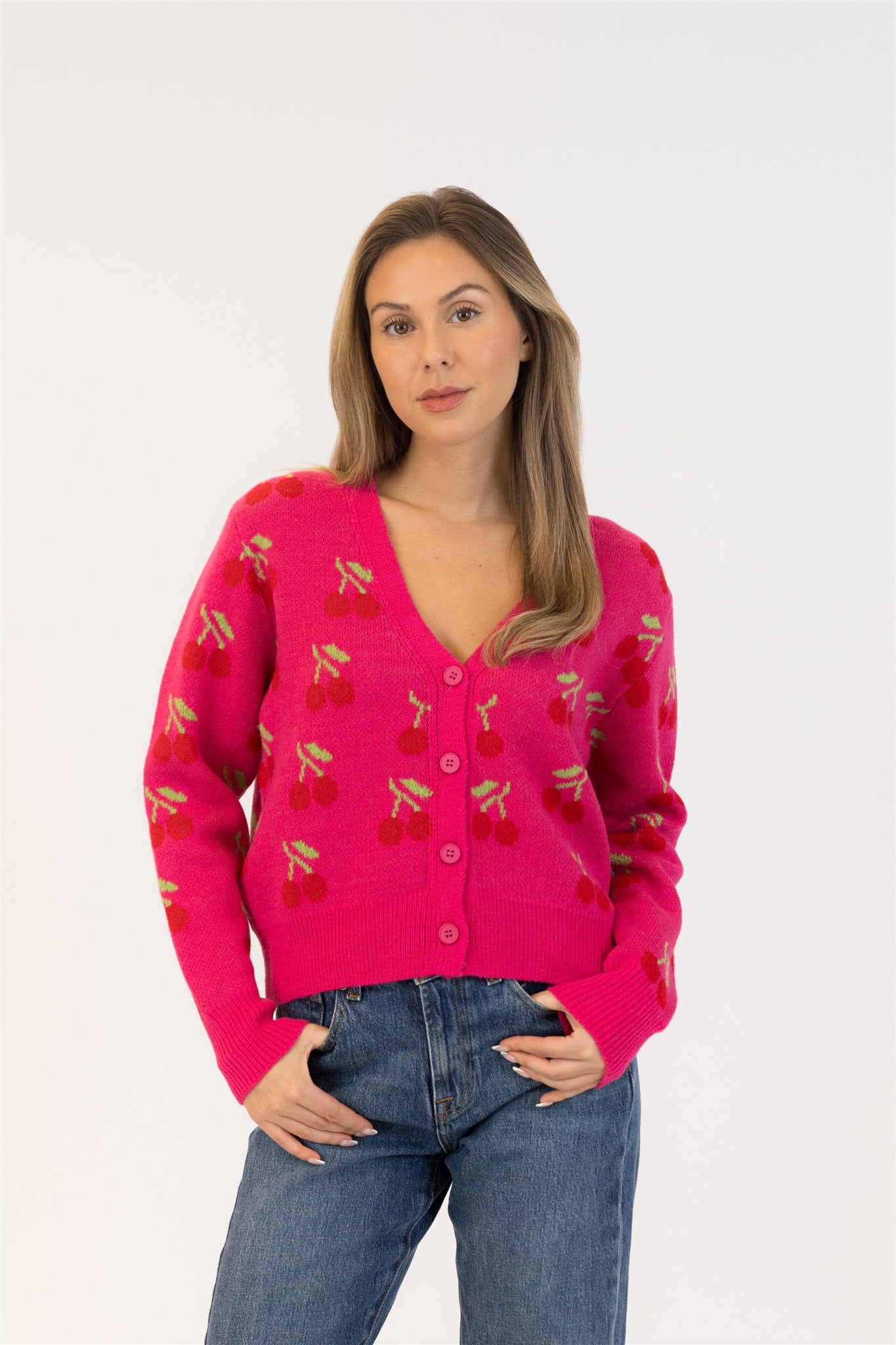 Kailie Cherry Cardigan by Lyla & Luxe