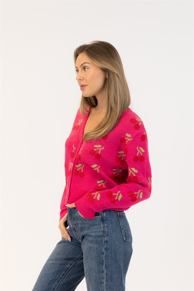 Kailie Cherry Cardigan by Lyla & Luxe