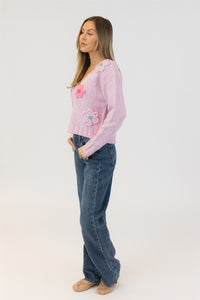 Kailie Flower Cardigan by Lyla & Luxe