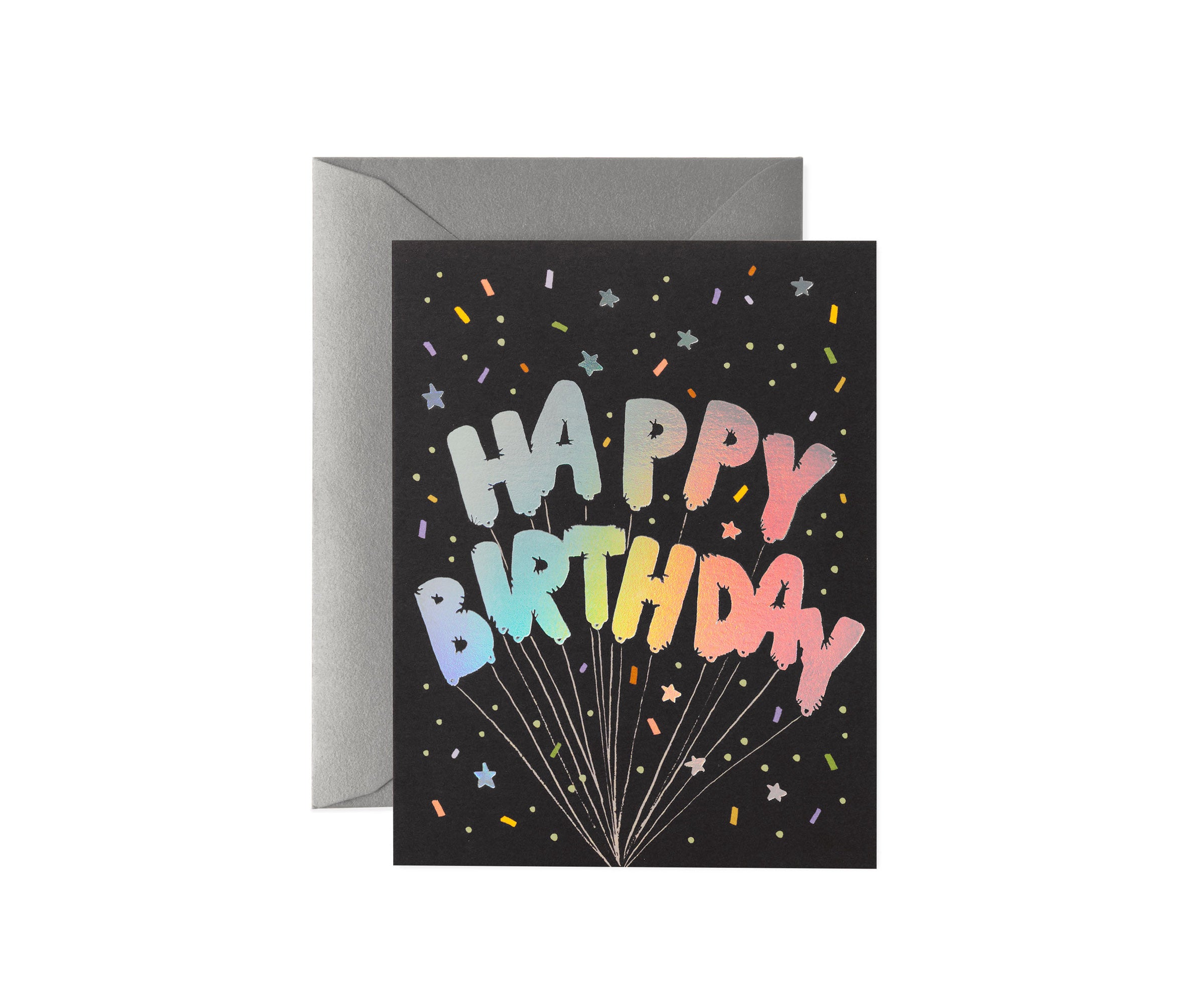 Mylar Birthday Ballons Card