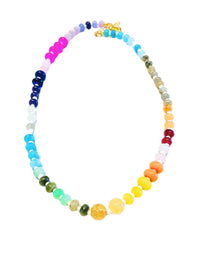 HoopLa Gemstone Bead Necklace