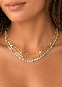 HoopLa Stevie Triple Chain Necklace