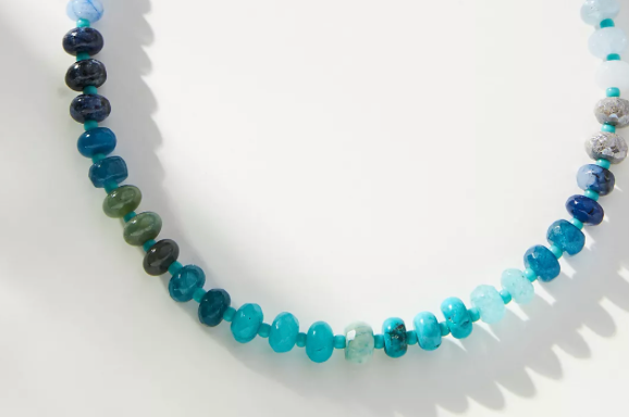 HoopLa Gemstone Bead Necklace