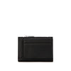 Aiko Wallet in black, back view highlighting the smooth finish and stylish button clasp