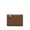 Aiko Wallet in brown, back view, showcasing the clean, smooth finish of the recycled vegan leather.