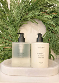 Lovefresh Lavender and Olive Hand Wash & Cream – A luxurious hand care duo with lavender and olive oil for clean, hydrated, and soft hands.