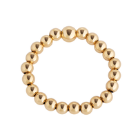 Gold Bead Stackable Ring