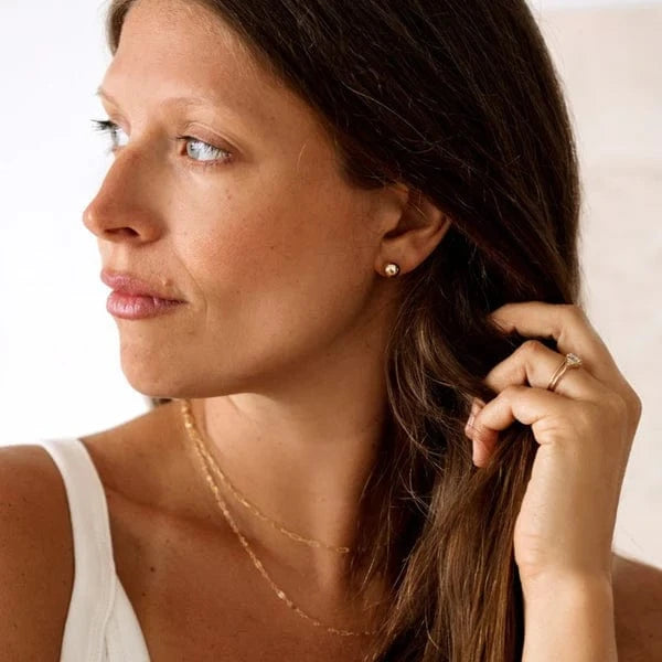 Ball Stud Earrings by Shiny Soul Creations