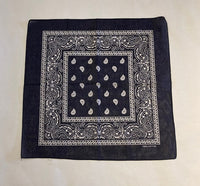 Bandana cotton paisley scarf flat-lay view Lemonberry Aurora