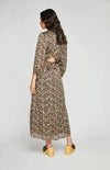 Back view of Beatrice Dress by Gentle Fawn featuring the cut-out detail and waist tie
