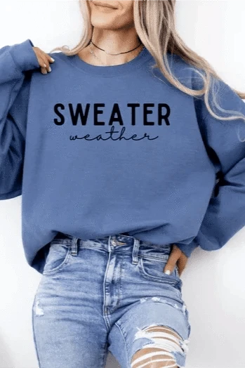 Blonde Ambition Tops Sweater Weather available at Lemonberry Boutique Aurora