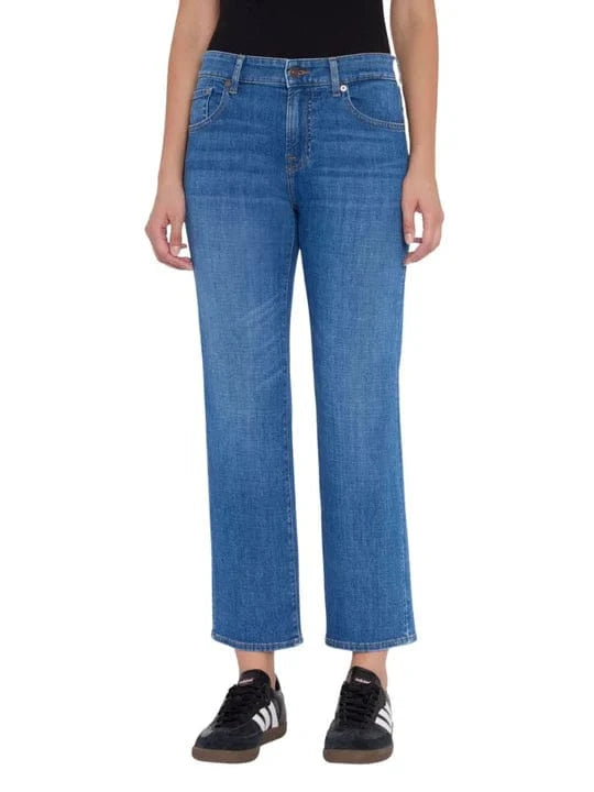 Front view of the Calie Straight Leg Jeans from 7 For All Mankind at Lemonberry in Aurora ON.