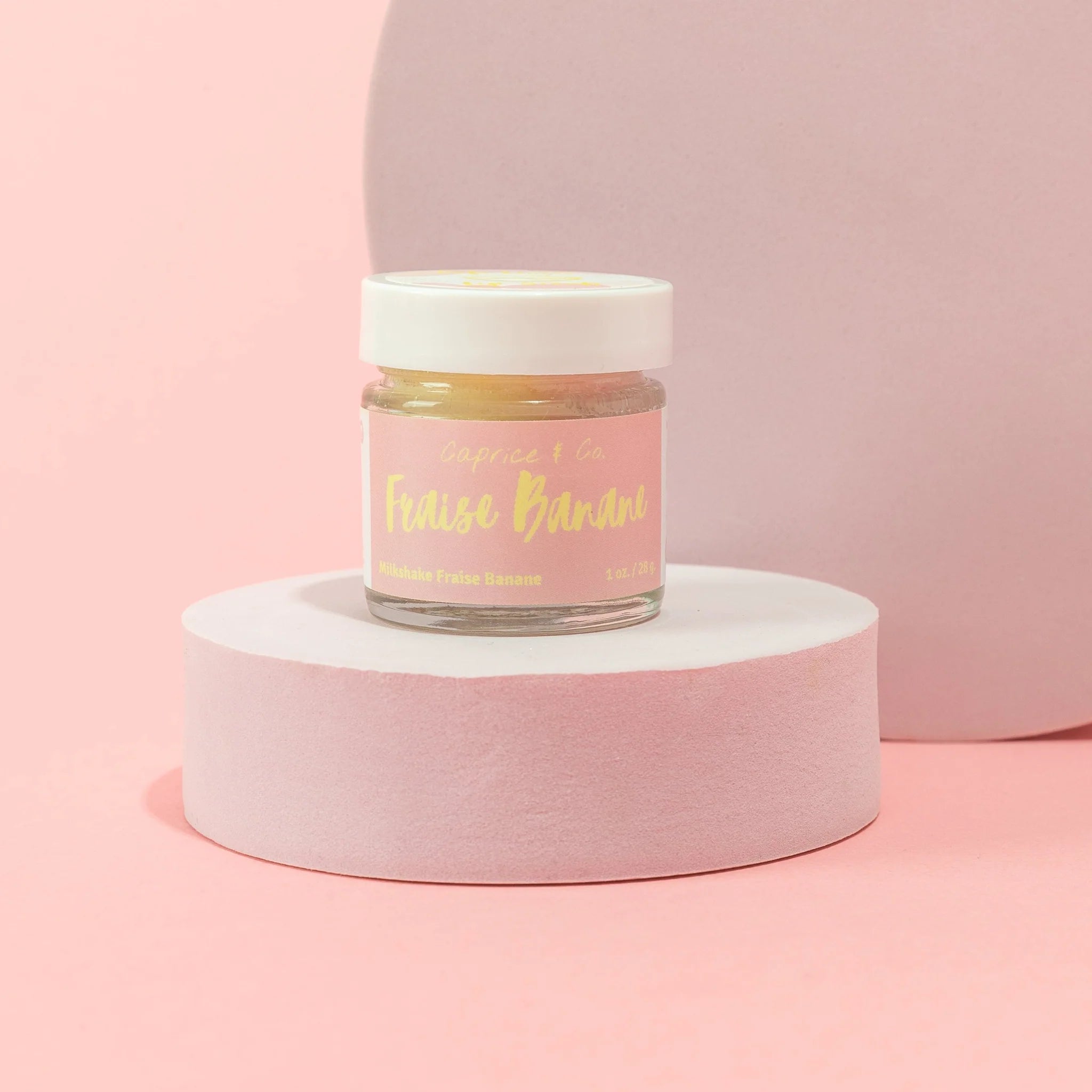 Caprice & Co Strawberry Banana sugar lip scrub