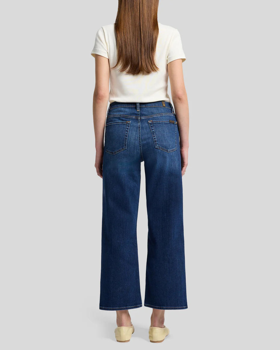 back view cropped alexa medium dark wash jeans — 7 For All Mankind, Lemonberry Aurora