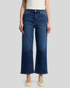 full front view cropped alexa straight leg jeans in high wave — 7 For All Mankind, Lemonberry Aurora