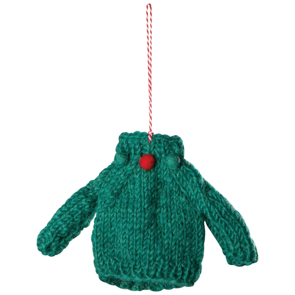 Sweater Party Knit Christmas Tree Ornaments