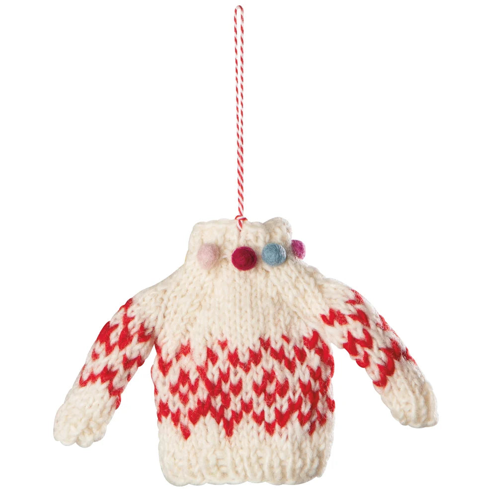 Sweater Party Knit Christmas Tree Ornaments