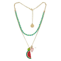 HoopLa Camp Bead Heart Necklace