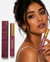 Da Lish High-Shine Lip Gloss G04 Raspberry on model