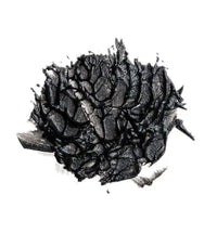 Smudge of mascara on white background, displaying the exture.