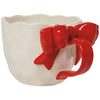 Bowtique Mug by Danica with sculpted red bow handle – available at Lemonberry Aurora