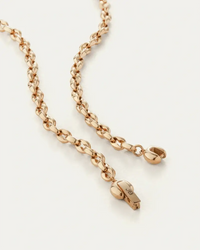 Close up of the clasp of the Dhani Chain by Jenny Bird.