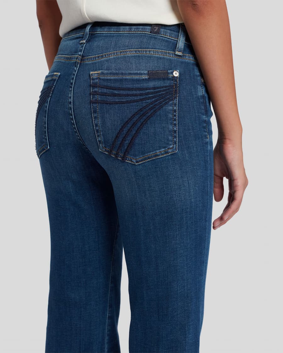 back pocket stitch detail dojo tailorless medium melrose 7 For All Mankind Lemonberry Aurora