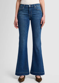 medium melrose denim waist detail dojo tailorless 7 For All Mankind Lemonberry Aurora