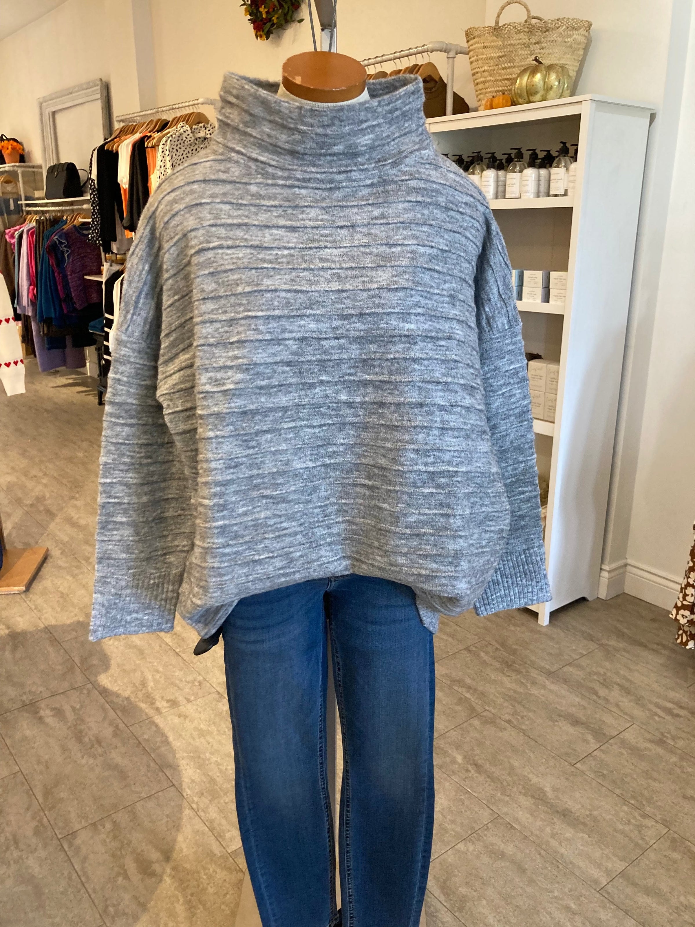 Echo Verde Tops Tao Tunic Sweater 🍃 available at Lemonberry Boutique Aurora