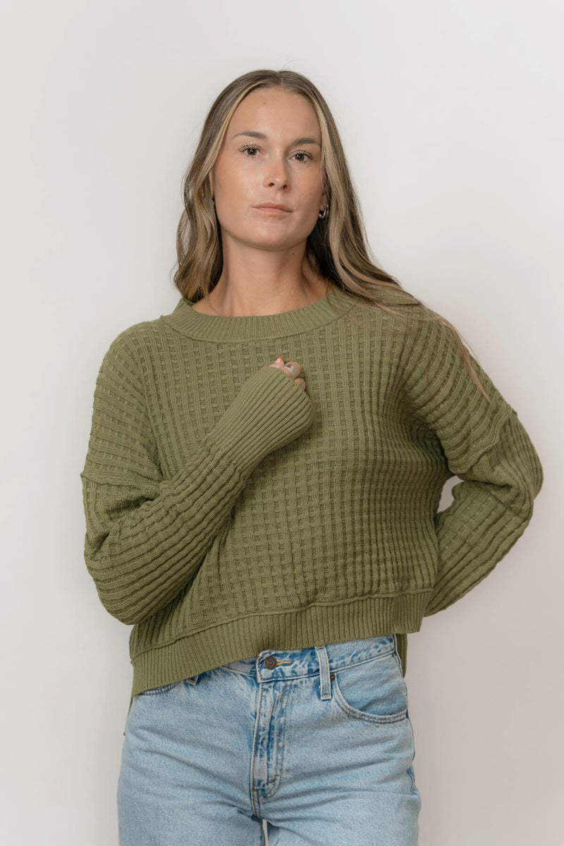 Echo Verde Tops The Sailing Sweater by Echo Verde available at Lemonberry Boutique Aurora
