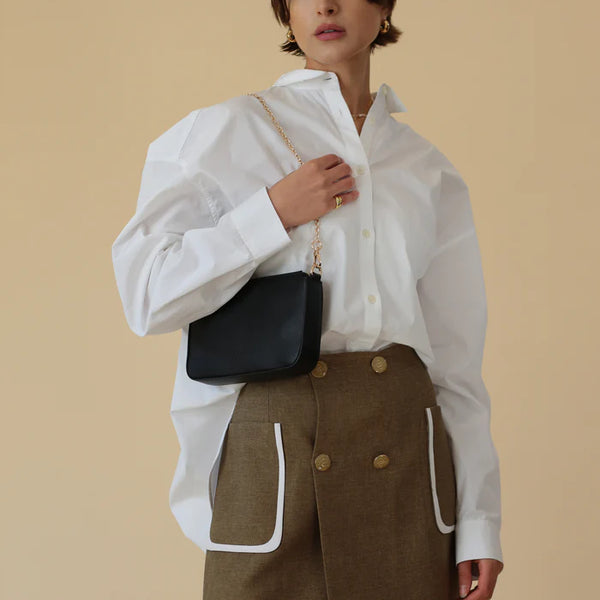 ELA Charlotte Pebble Vegan Leather Crossbody Bag