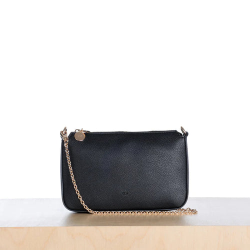 ELA Charlotte Pebble Vegan Leather Crossbody Bag