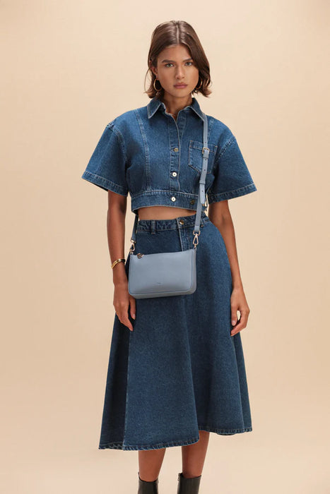 ELA Charlotte Pebble Vegan Leather Crossbody Bag
