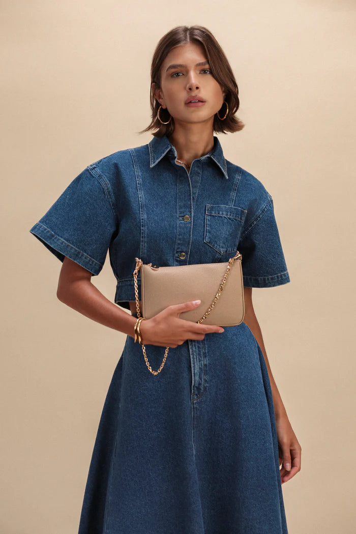 ELA Charlotte Bag Pebble Vegan Leather Crossbody