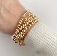Beads-Stacking Stretch Bracelets PVD  Waterproof