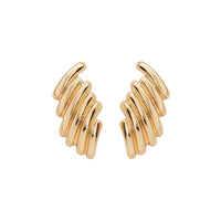 Foxy Originals Astrid Earrings in gold on white