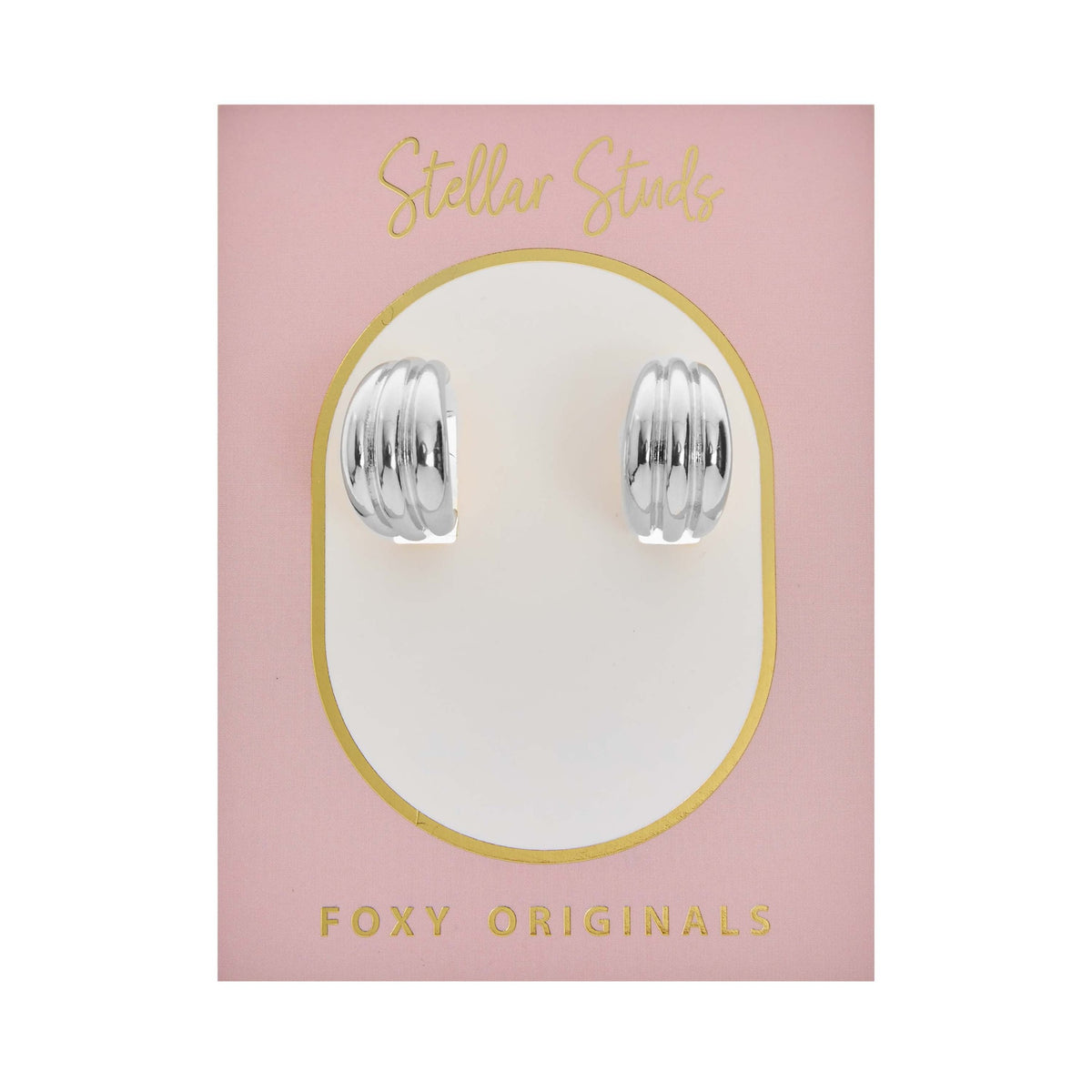Foxy Originals Luna Earrings in silver on product card