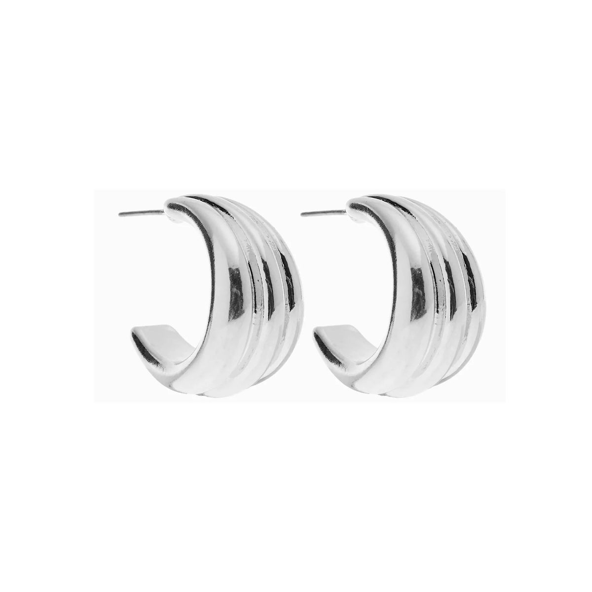 Foxy Originals Luna Earrings in silver on white