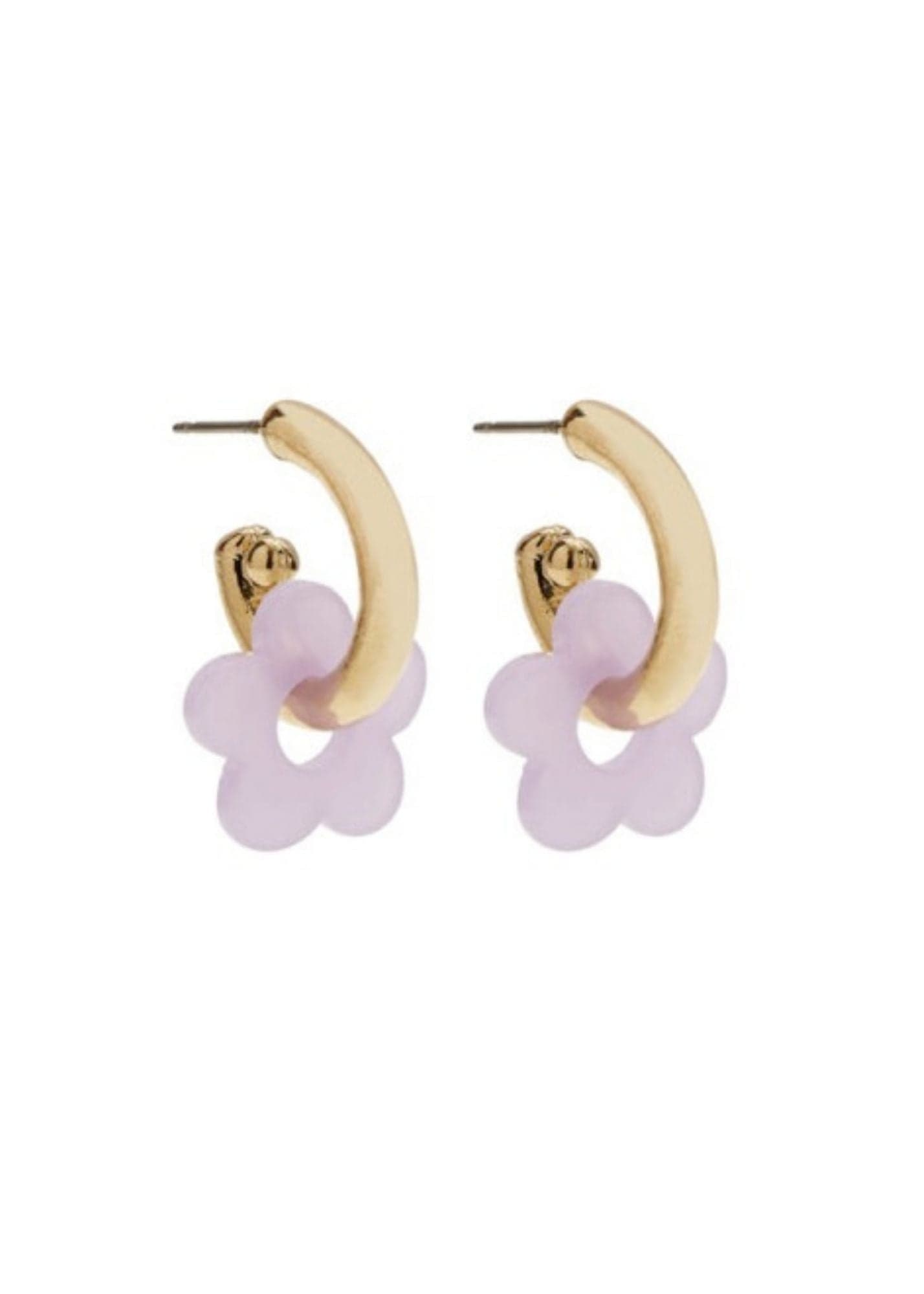 Foxy Originals Jewelry Flower Hoop Earrings available at Lemonberry Boutique Aurora
