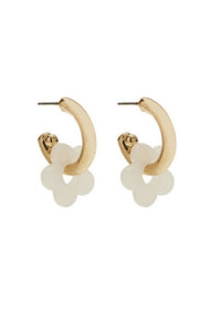 Foxy Originals Jewelry Flower Hoop Earrings available at Lemonberry Boutique Aurora