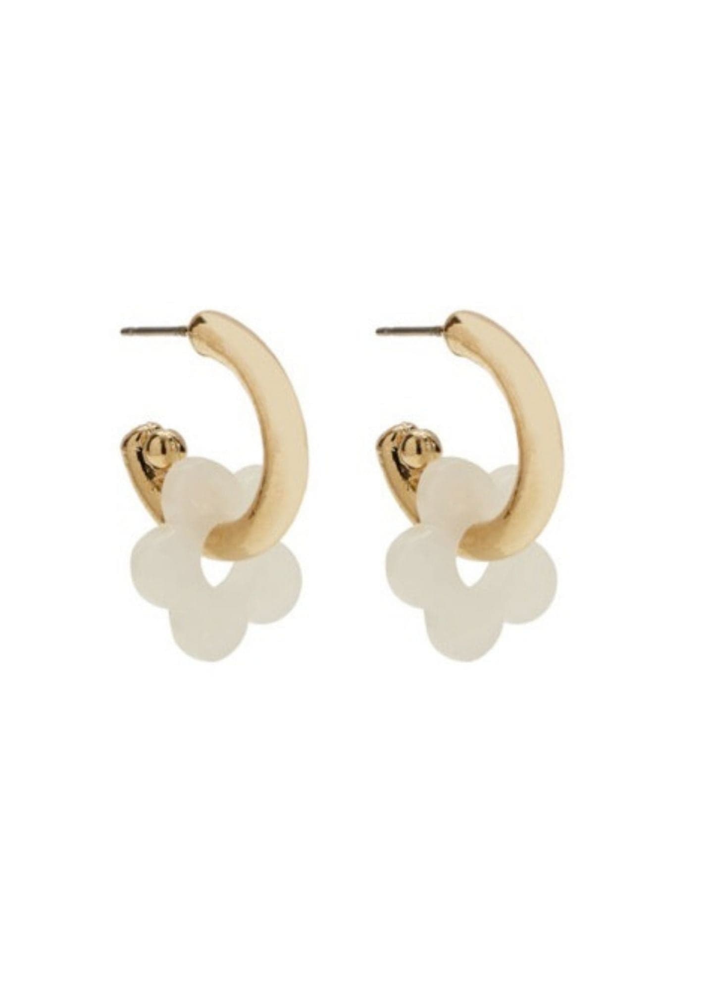 Foxy Originals Jewelry Flower Hoop Earrings available at Lemonberry Boutique Aurora