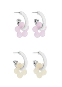 Foxy Originals Jewelry Flower Hoop Earrings available at Lemonberry Boutique Aurora