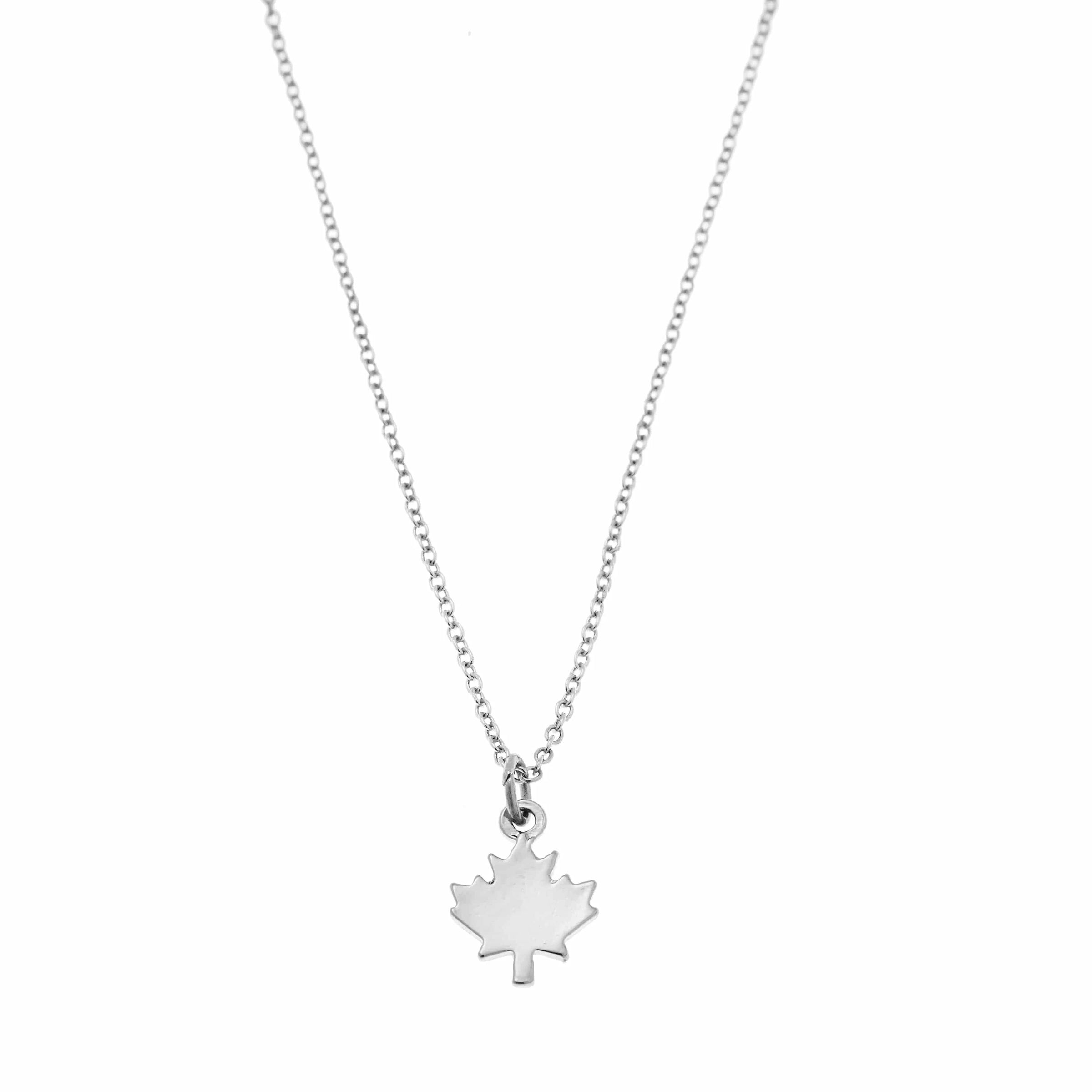 Foxy Originals Jewelry Maple Leaf Charm Necklace by Foxy Originals available at Lemonberry Boutique Aurora