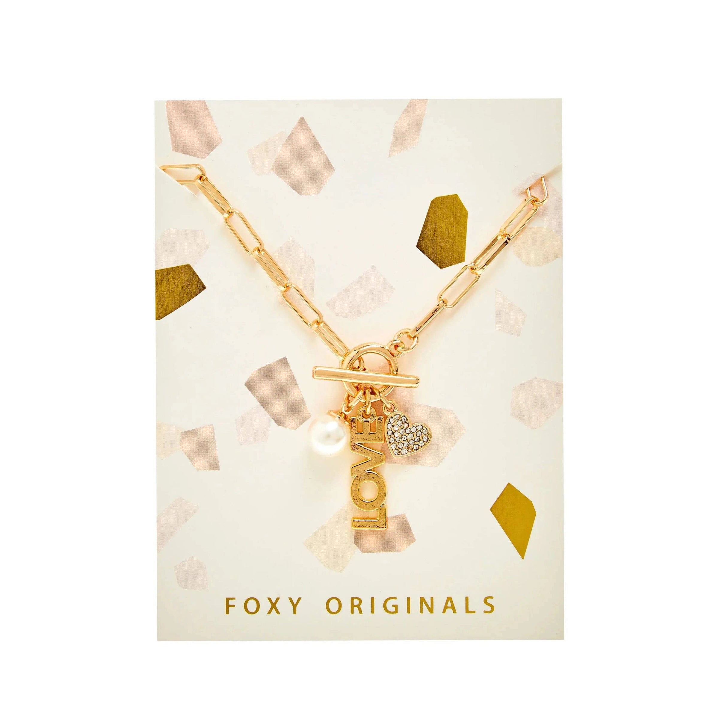 Foxy Originals Jewelry P.S. I Love You Necklace available at Lemonberry Boutique Aurora