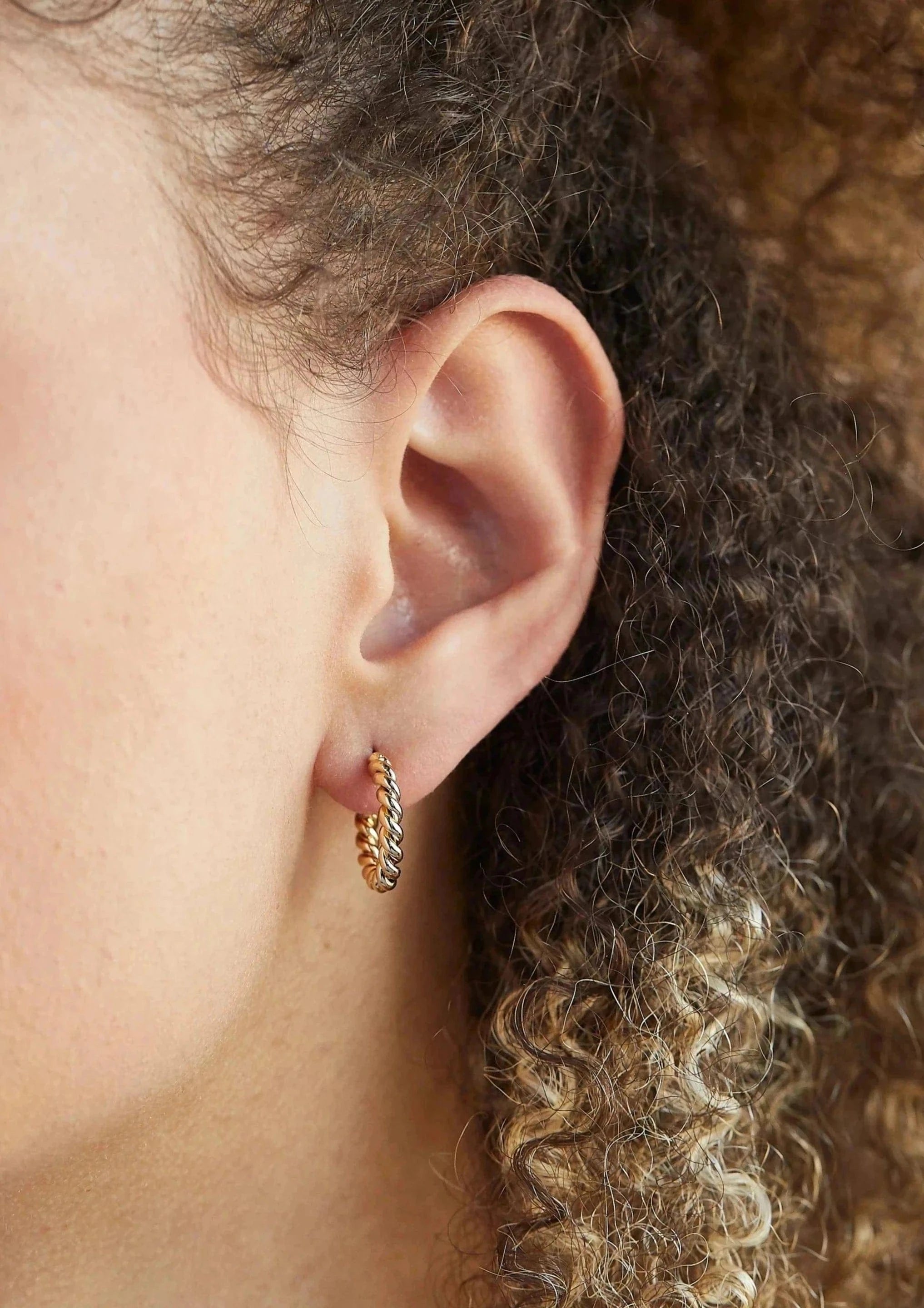 Foxy Originals Jewelry Petit Twisted Hoop available at Lemonberry Boutique Aurora