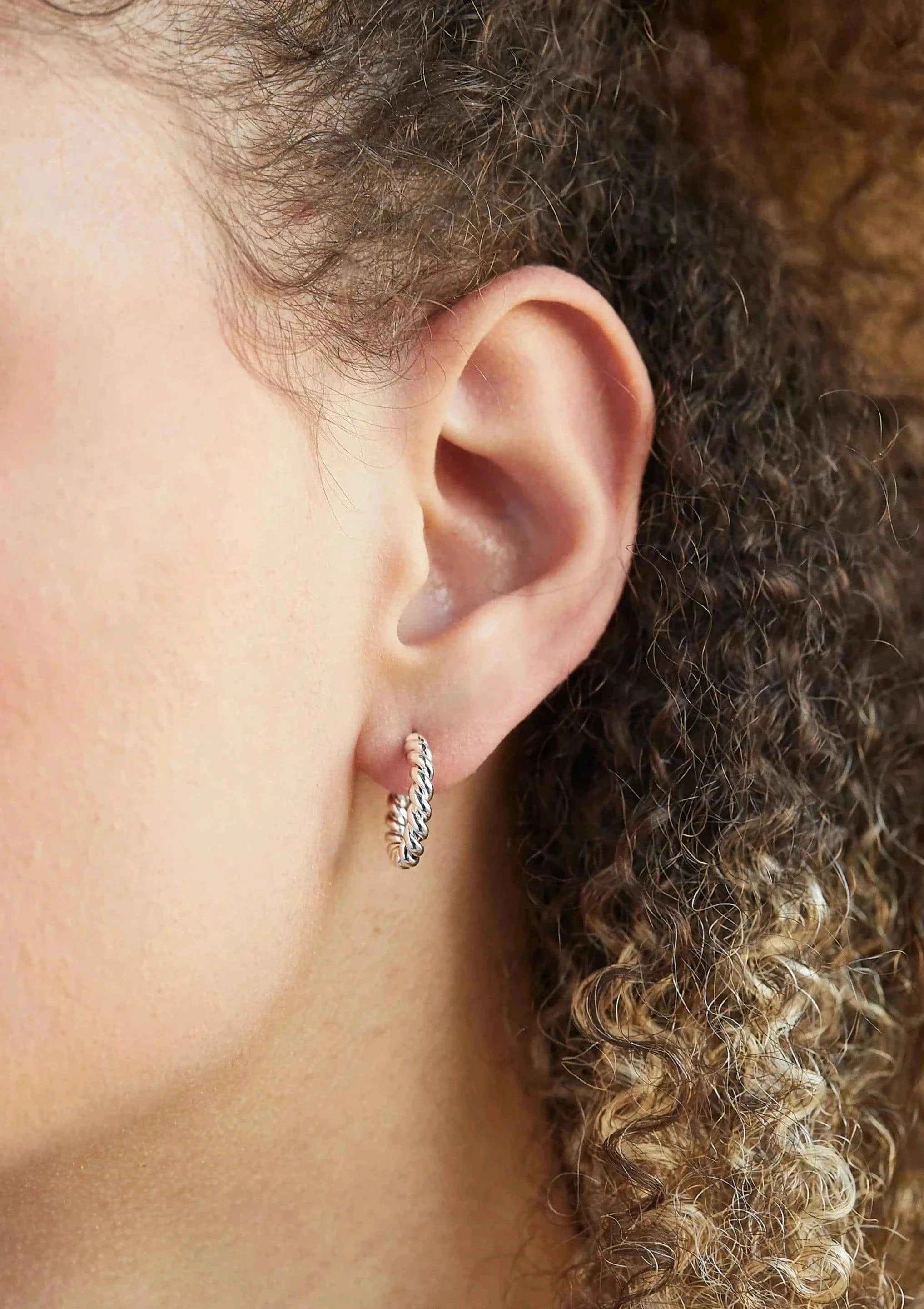 Foxy Originals Jewelry Petit Twisted Hoop available at Lemonberry Boutique Aurora