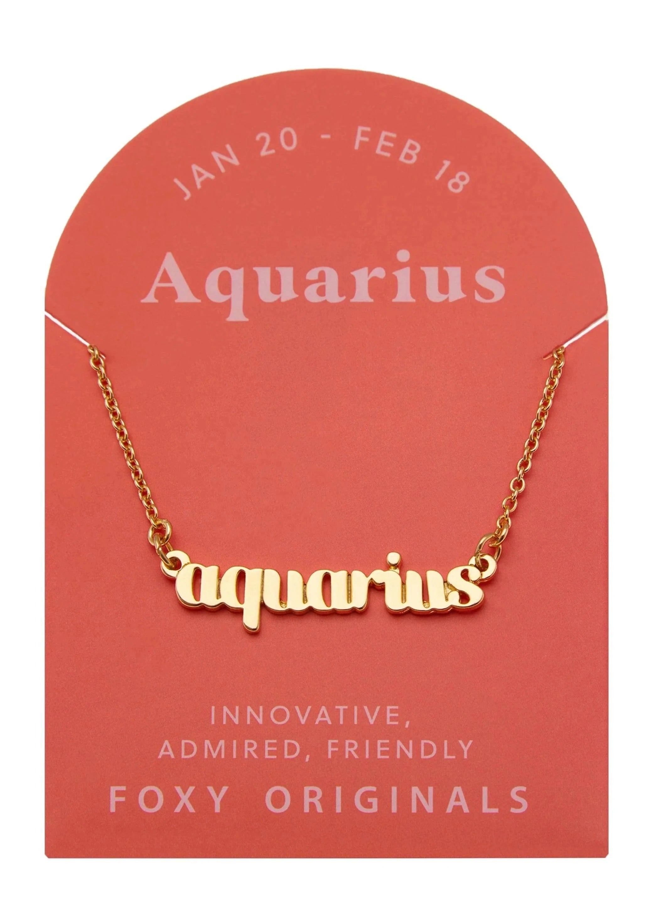 Foxy Originals Jewelry Zodiac Necklace Collection 🍃 available at Lemonberry Boutique Aurora