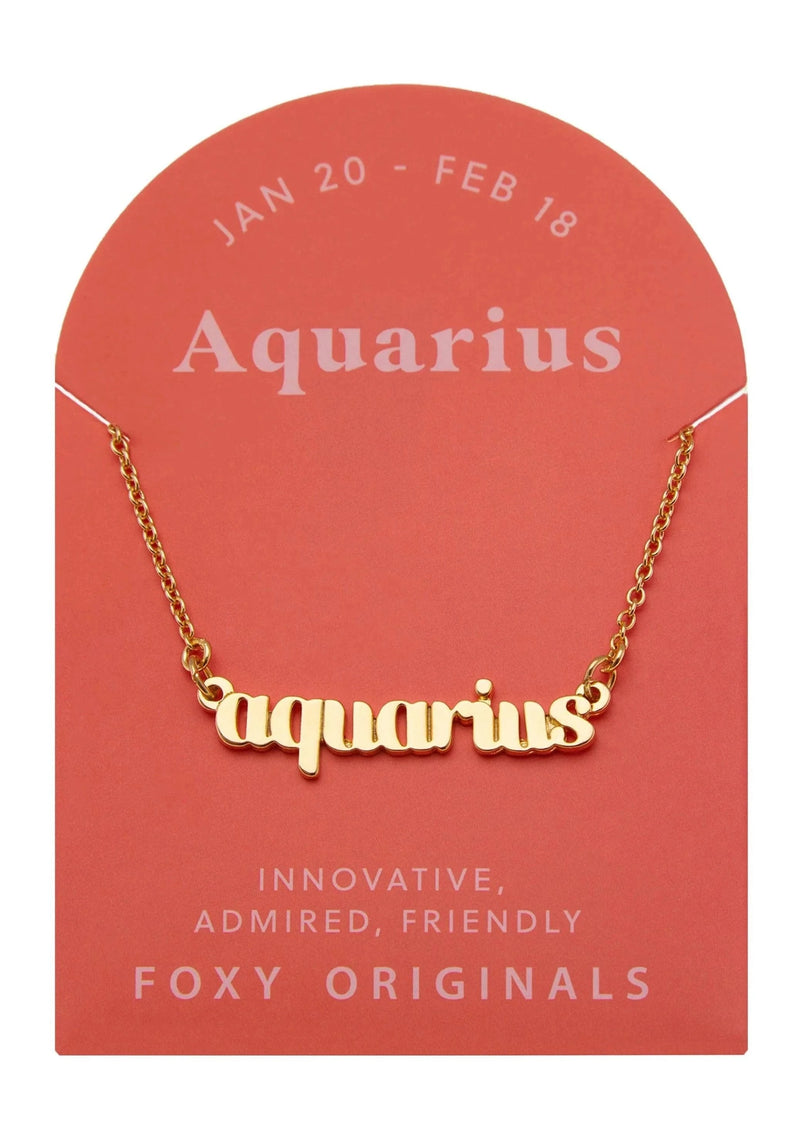 Foxy Originals Jewelry Zodiac Necklace Collection 🍃 available at Lemonberry Boutique Aurora