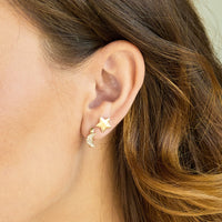 Foxy Originals Starstruck Earring Set in gold worn on model