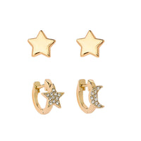 Foxy Originals Starstruck Earring Set in gold on white
